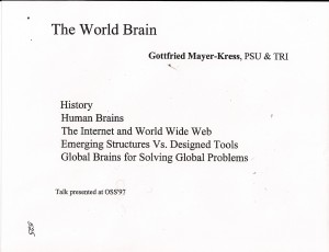 1997 Mayer-Kress World Brain