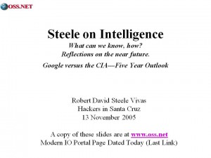 2005 Googlization of Intelligence