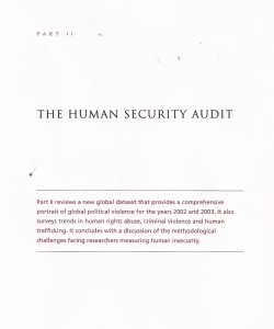 The Human Security Audit Part II