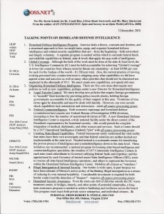 One-Pager on DHS Intelligence