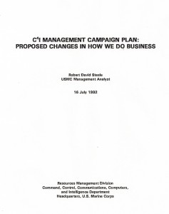 1992 USMC C4I Campaign Plan