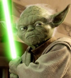 yoda with light saber
