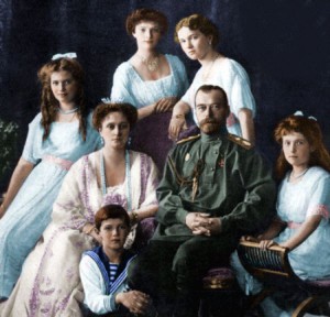 Click on Image to Enlarge The last of the Romanovs, Tsar Nicholas II and his family, brutally murdered by the Jews